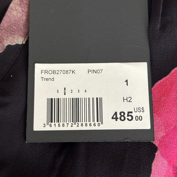 The Kooples Floral Voile Maxi Dress - Black Size 1/ US Small “defects:" - Picture 6 of 12